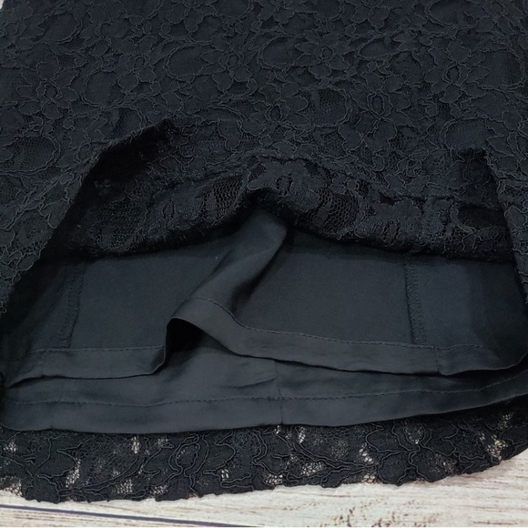 *5 for $25!* VTG Office Siren Corpcore Y2K Express boho black lace skirt 0 - Picture 4 of 9